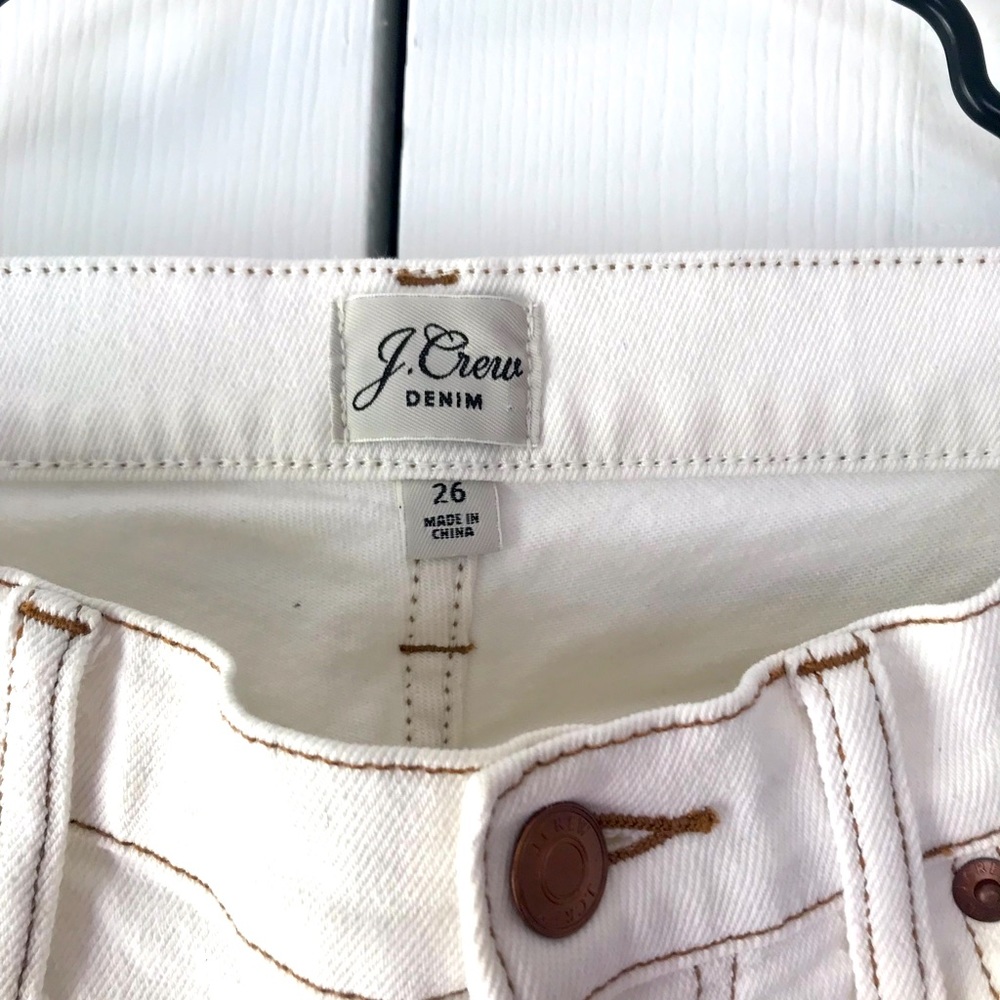 Jcrew white denim jeans size 26